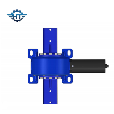 Horizontaler geschlossener kleiner Schwenkantrieb mit 24-VDC-Motor für geneigte Solartracker